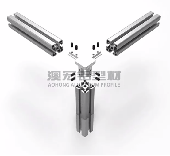 鋁型材配件 使用在正方形型材，30鋁型材或40鋁型材框架中，兩根橫向型材減去30、40mm，立柱減去一定的厚度距離，搭配頂絲擰緊固定。<br />
	<p>
		&nbsp; &nbsp; &nbsp; &nbsp; 澳宏鋁業是鋁型材廠家，專注鋁型材定制，其鋁型材型號和鋁型材配件齊全，想了解更多鋁型材連接方式，歡迎電詢：13381909160。
	</p>
	<p>
		<br />
	</p>
	<p>
		<br />
	</p>
	<p>
		<br />
	</p>
<div style=